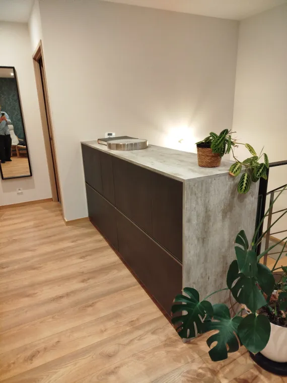 Fabrication meuble garde corps, Saint-Julien-en-Genevois, Echo Bois