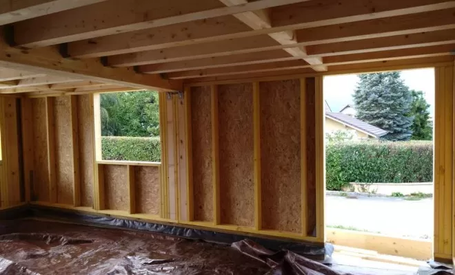 Installation de charpente traditionnelle, Saint-Julien-en-Genevois, Echo Bois