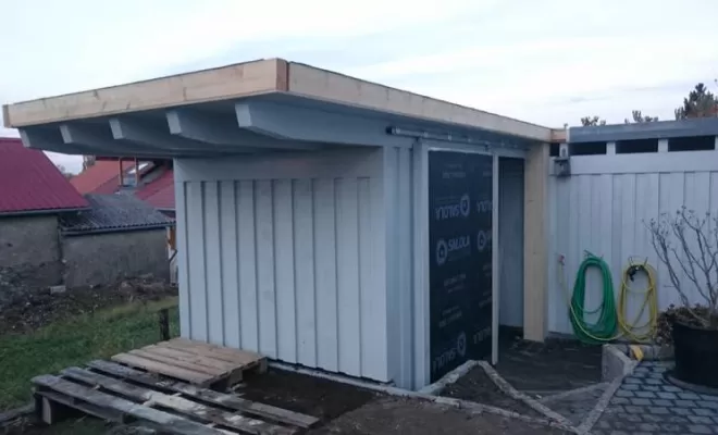  Installation de charpente pour abris de jardin, Saint-Julien-en-Genevois, Echo Bois