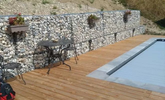 Aménagement de terrasses pour piscines, Saint-Julien-en-Genevois, Echo Bois