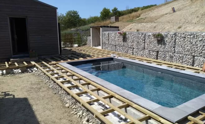 Aménagement de terrasses pour piscines, Saint-Julien-en-Genevois, Echo Bois