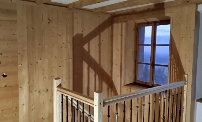 Pose d'escaliers, Saint-Julien-en-Genevois, Echo Bois