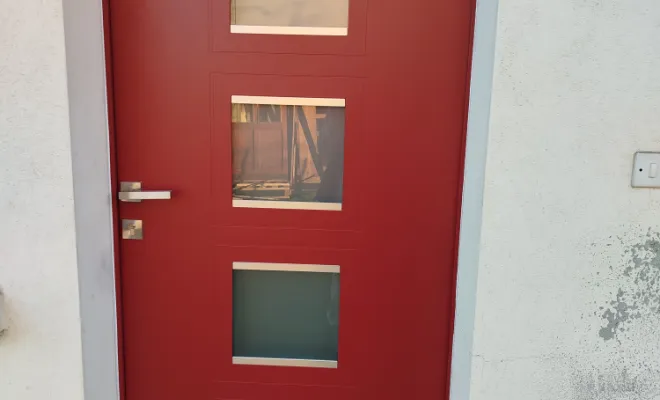 Porte entrée ALU BEL'm bicoloration